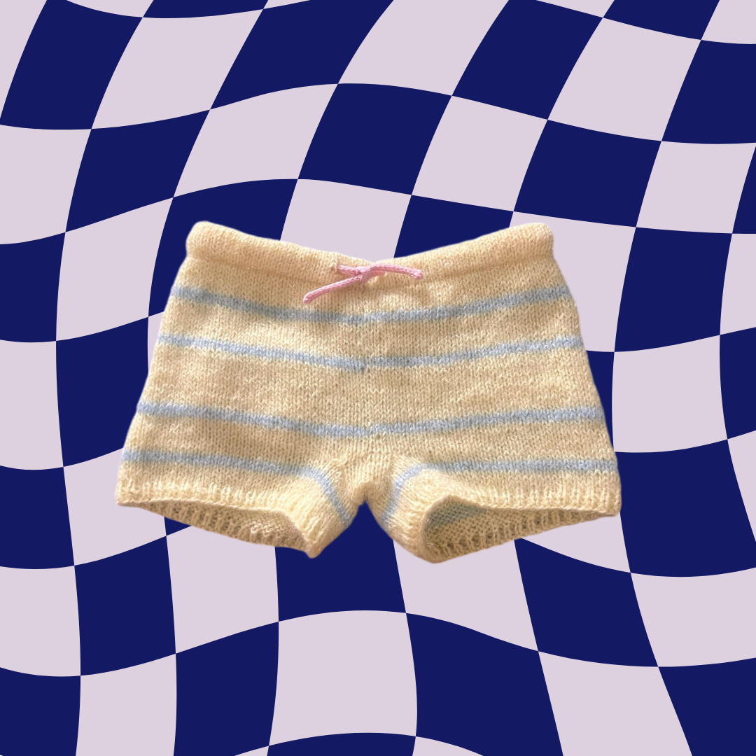 Striped Mohair Shorts