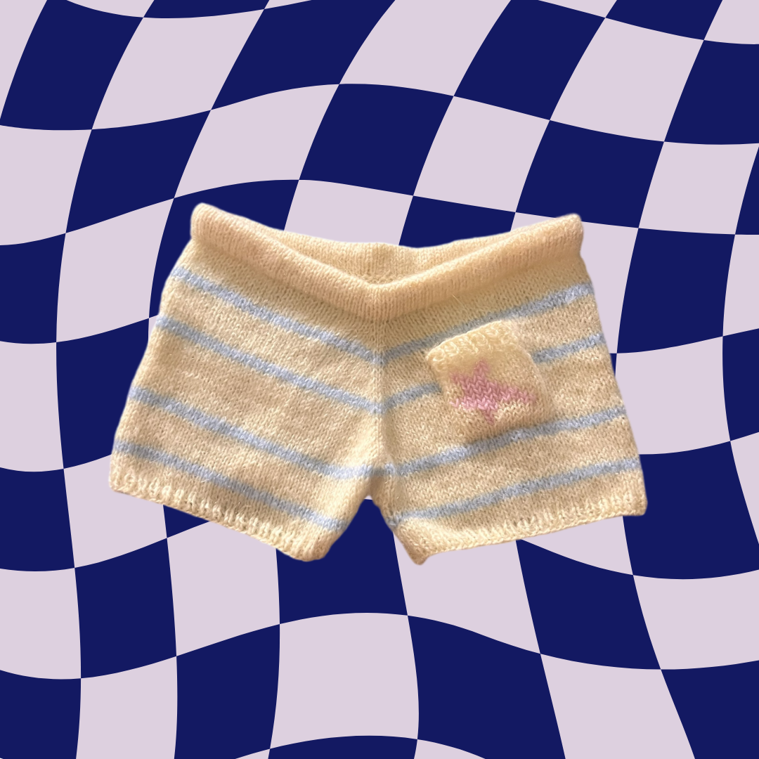 Striped Mohair Shorts