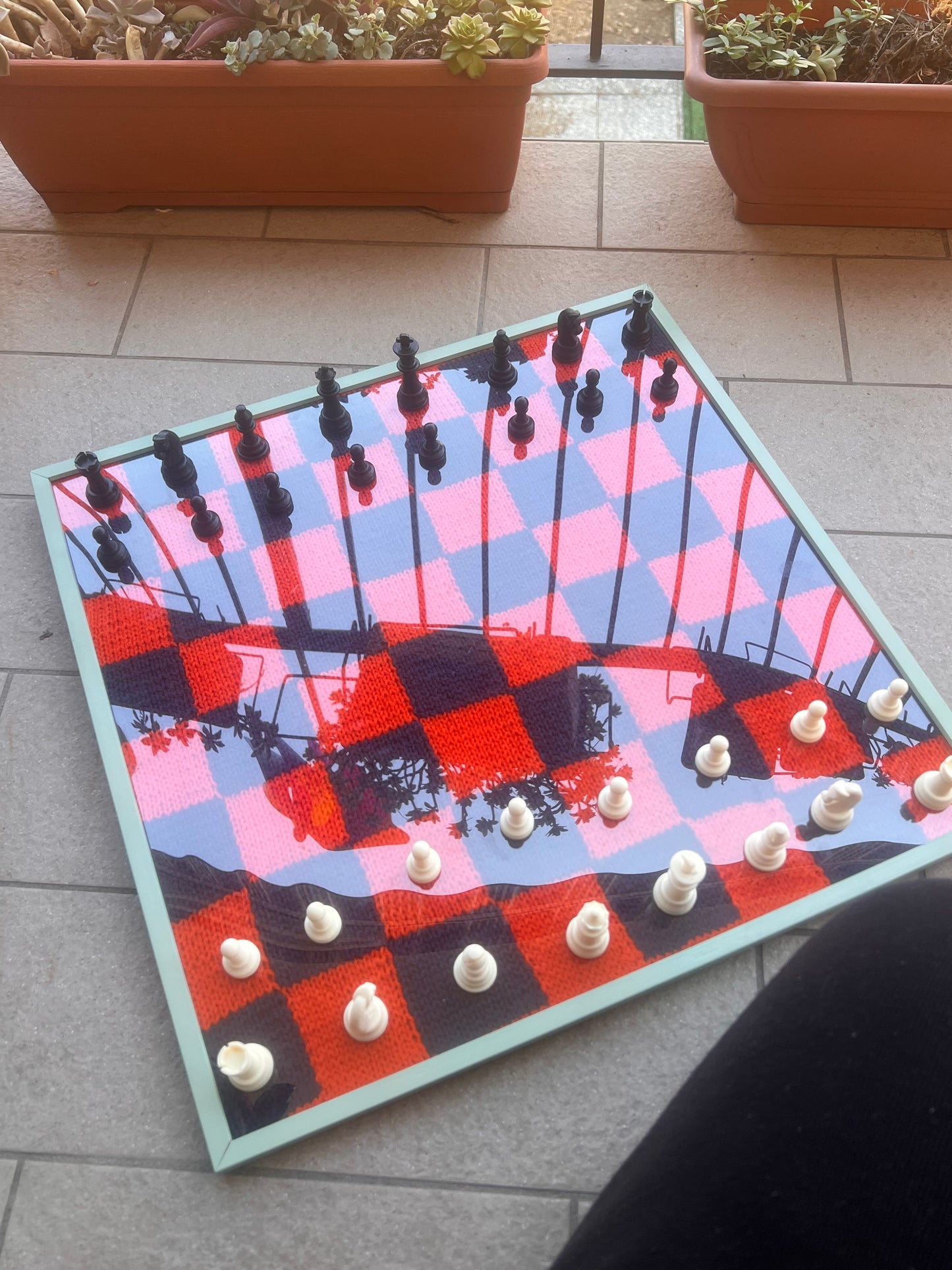 Knit Chess Board