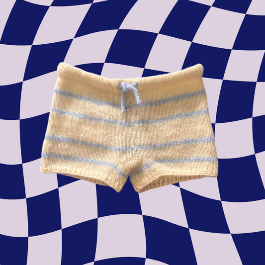 Striped Mohair Shorts